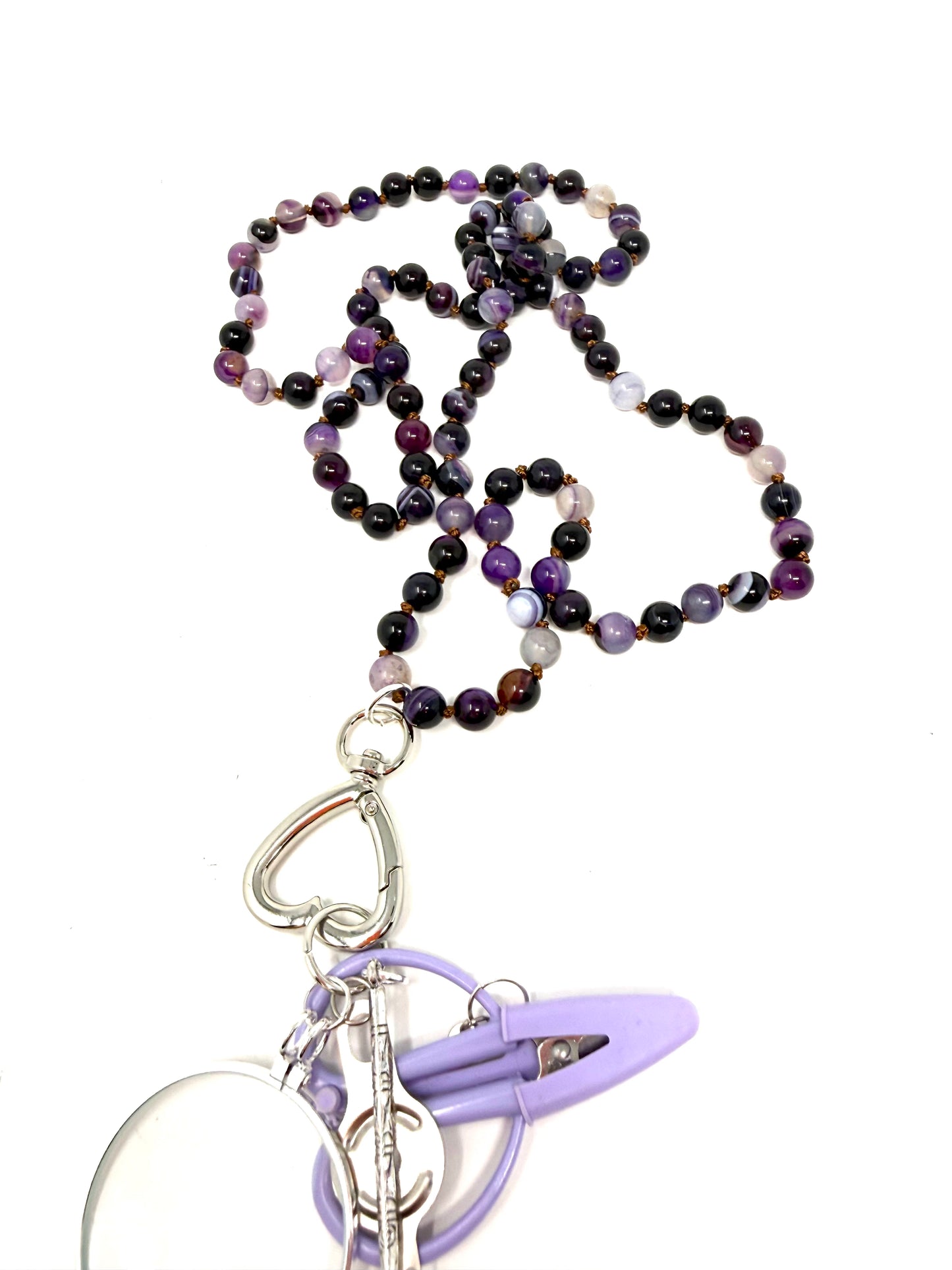 Gemstone Chatelaine - Multi Purple