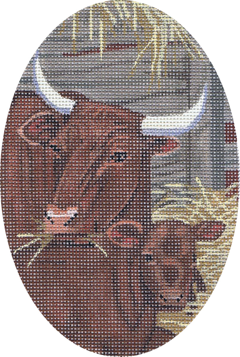TTOR207- Cow and Calf, ornament