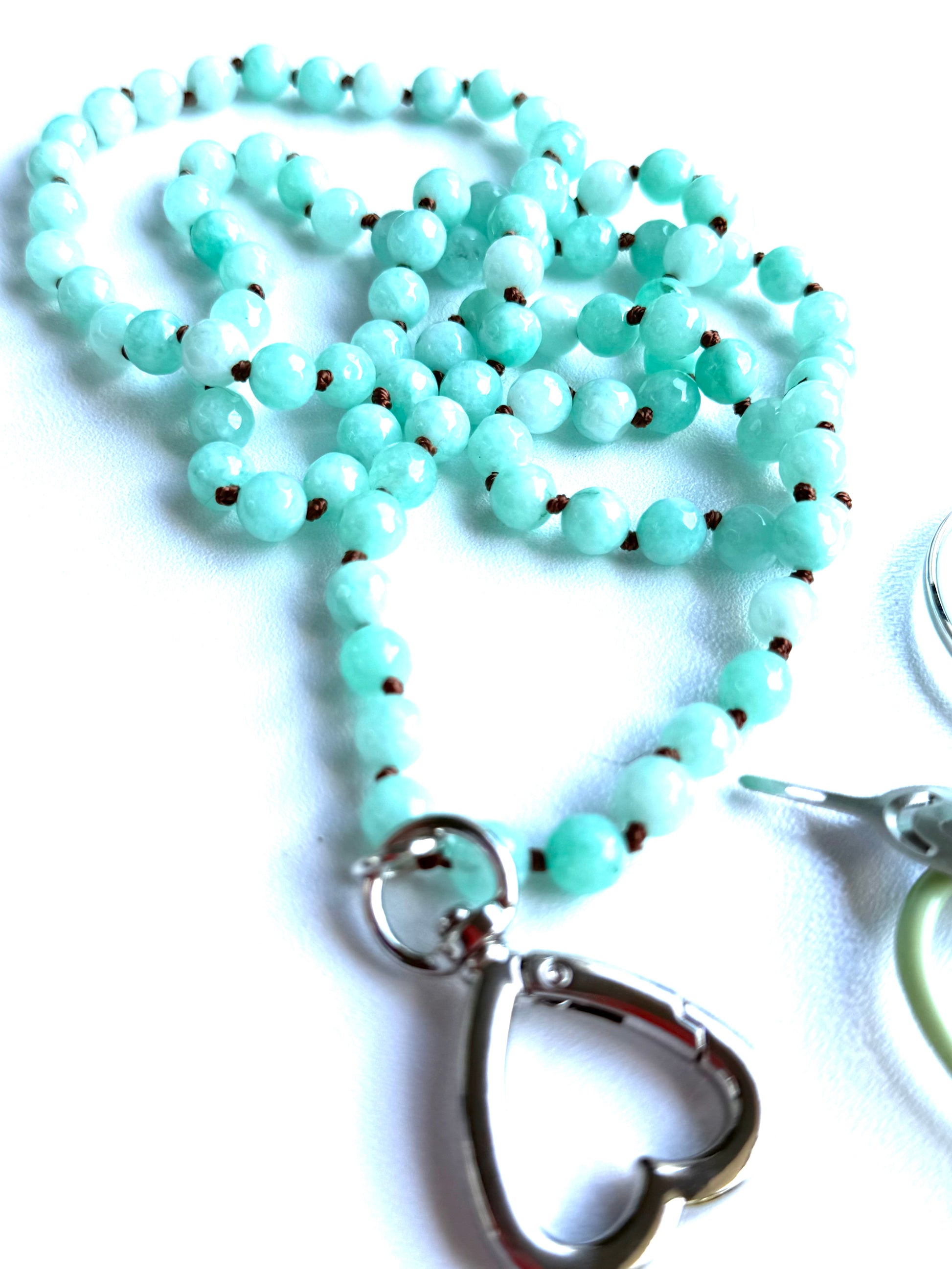 Gemstone Chatelaine - Light Green Turquoise