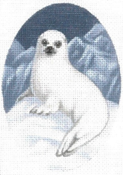 TTOR143 - Harp Seal Christmas Ornament