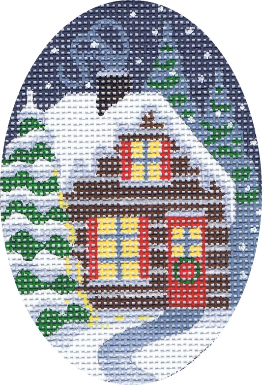 TTOR168-13 - Christmas Cottage Ornament