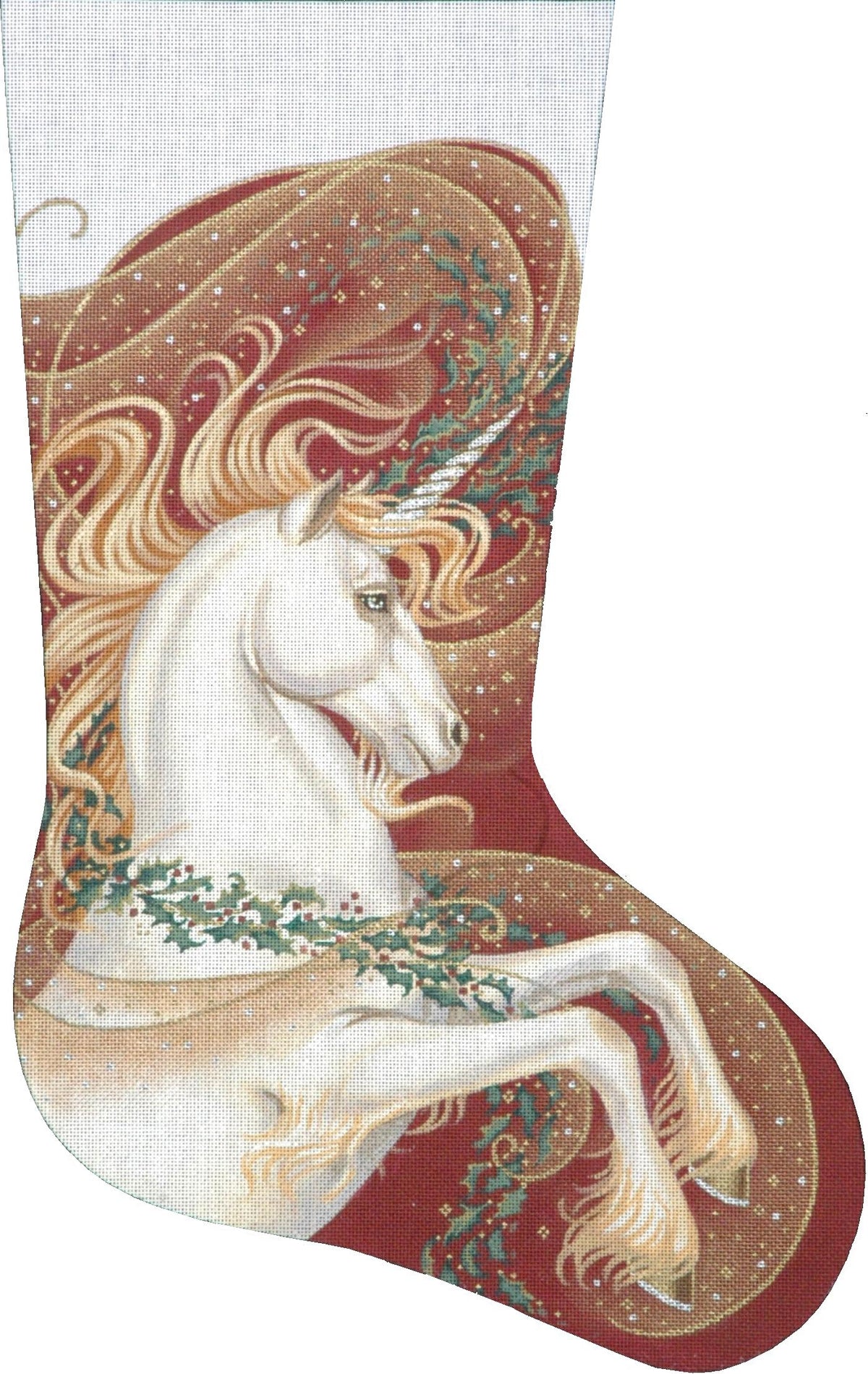 TTAXS422 - Christmas Unicorn Stocking