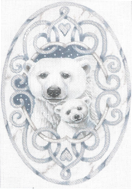 TTOR183 - Polar Bear and Cubs Ornament