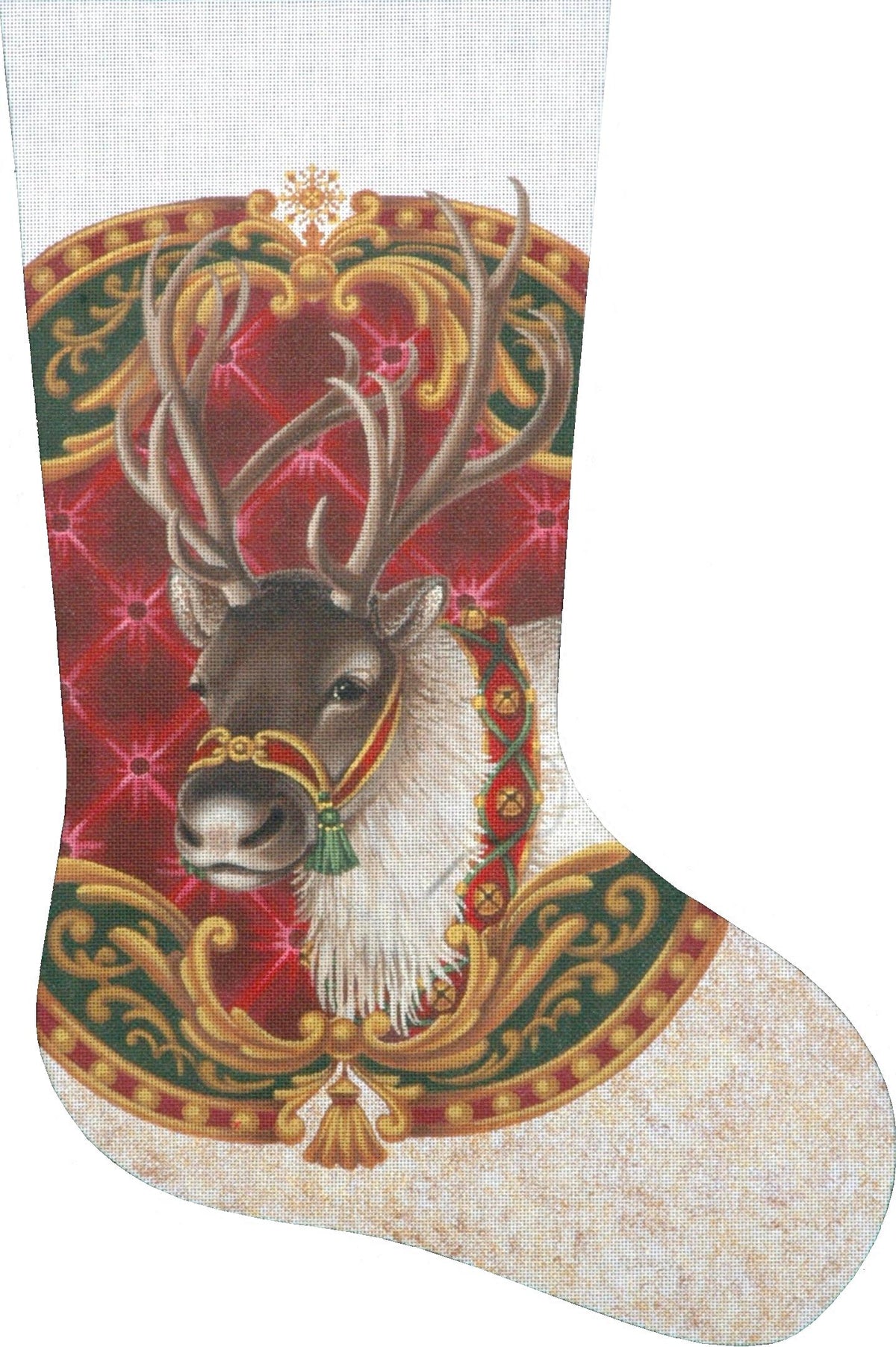 TTAXS437 - Reindeer Portrait Stocking