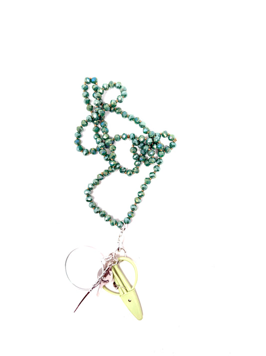 Up Up Chatelaine - Green Turquoise