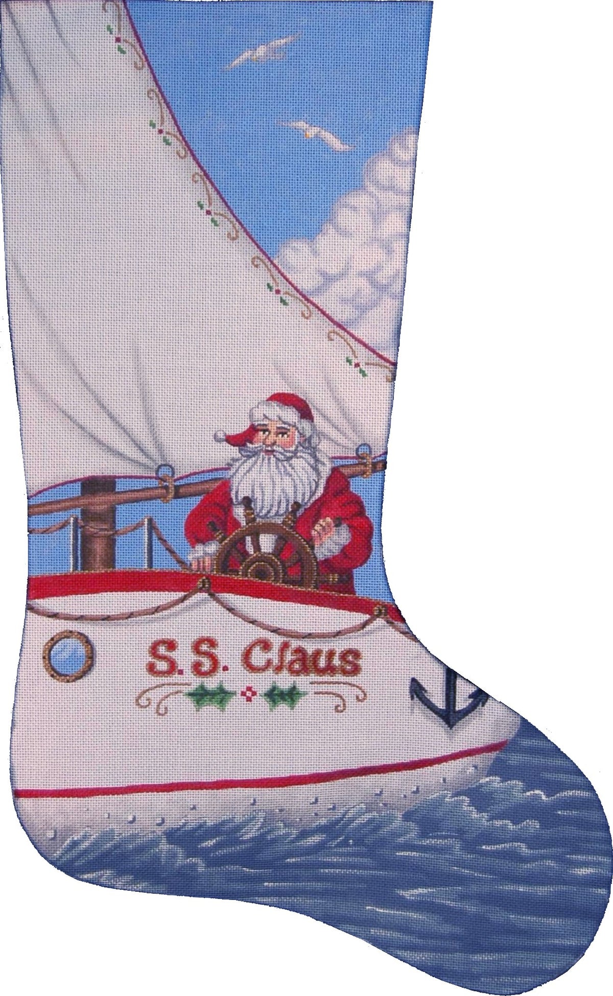TTAXS202 - Santa Sailing Stocking