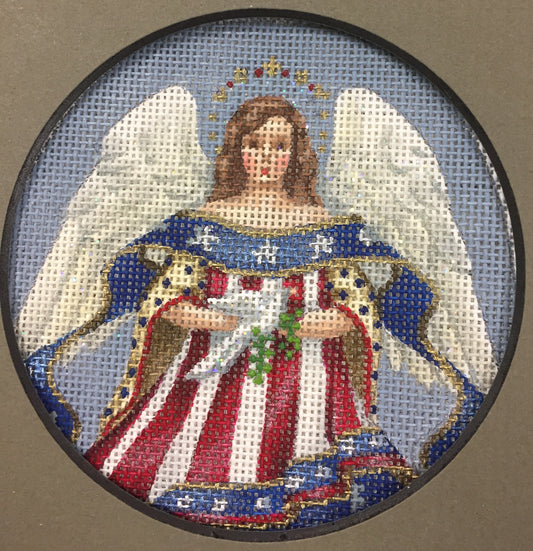 TTOR218- Patriotic Angel, ornament