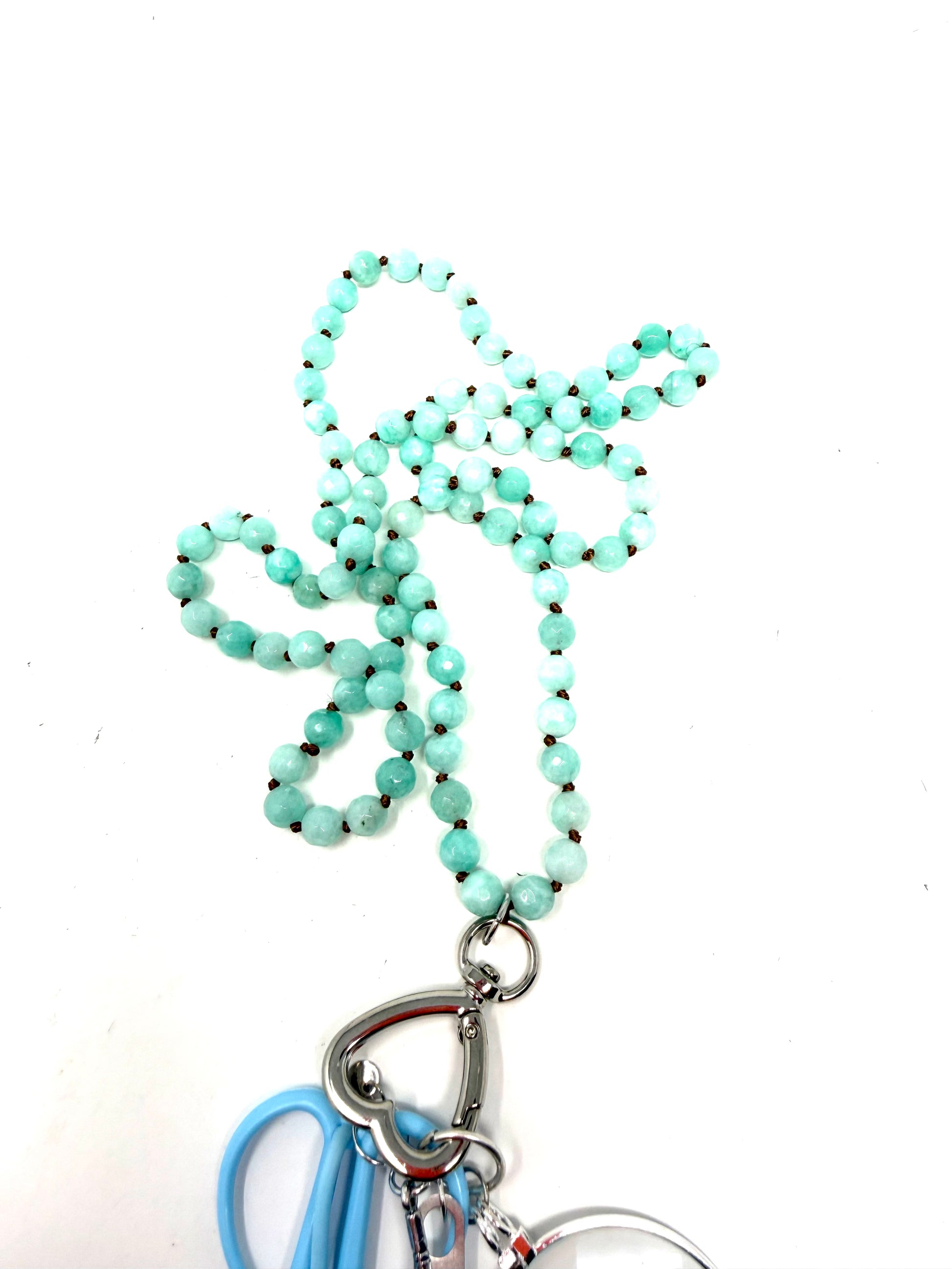 Gemstone Chatelaine - Light Green Turquoise