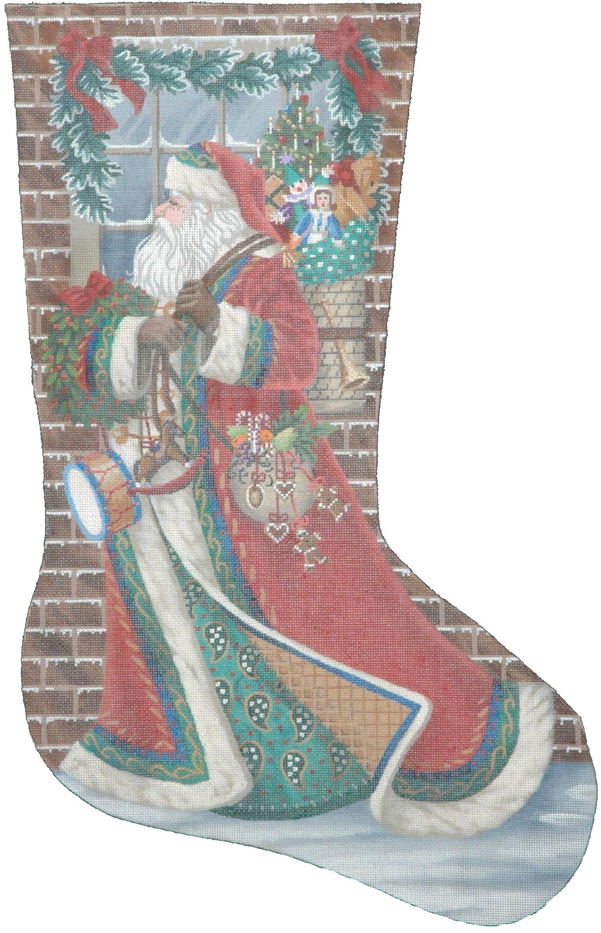 TTAXS288-13 - Santa Delivering Stocking