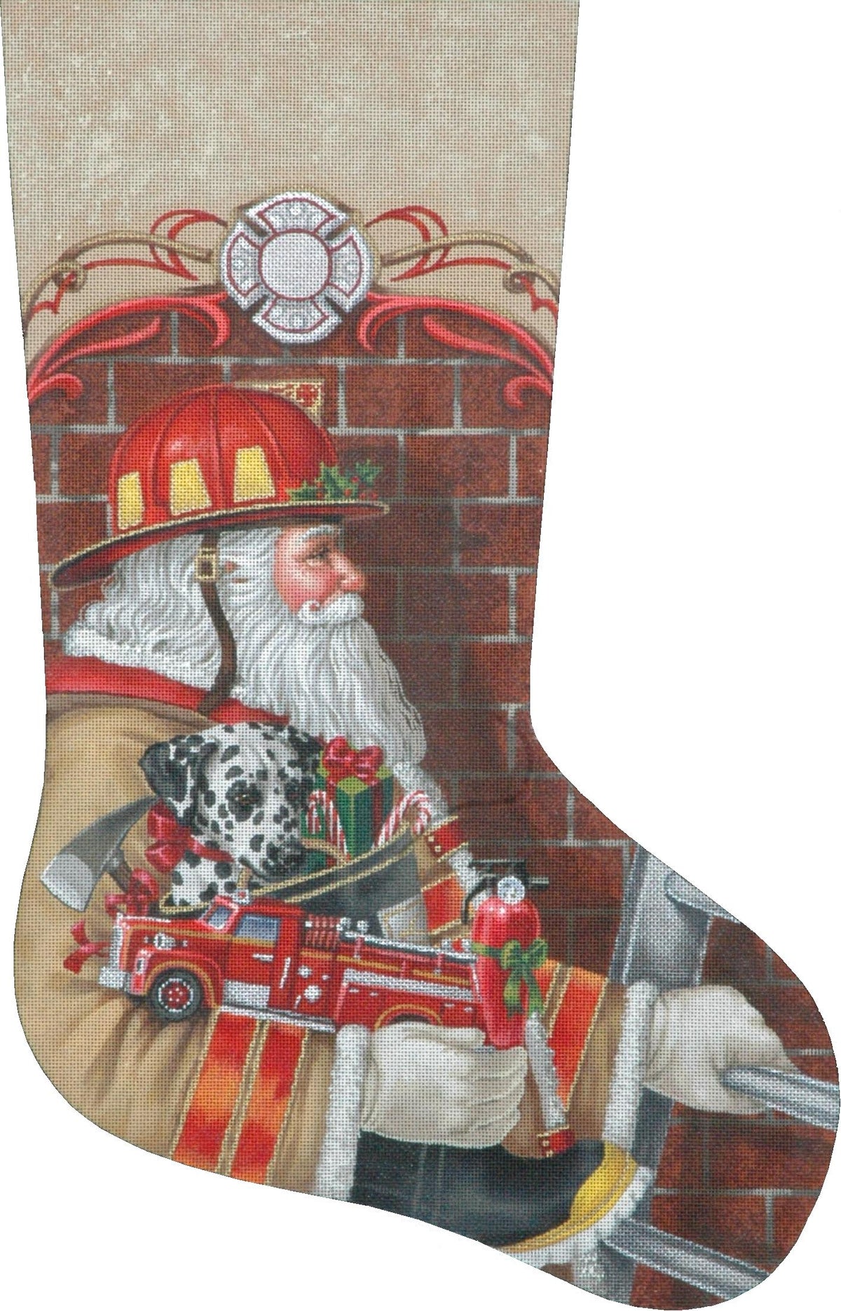 TTAXS430 - Fireman Santa Stocking