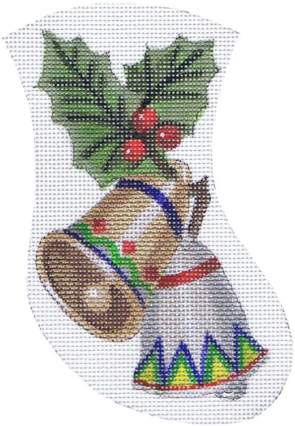 TTAXO153 - Christmas Bells Mini Stocking
