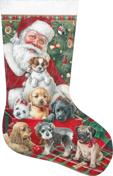 TTAXS364 - Christmas Puppies Stocking