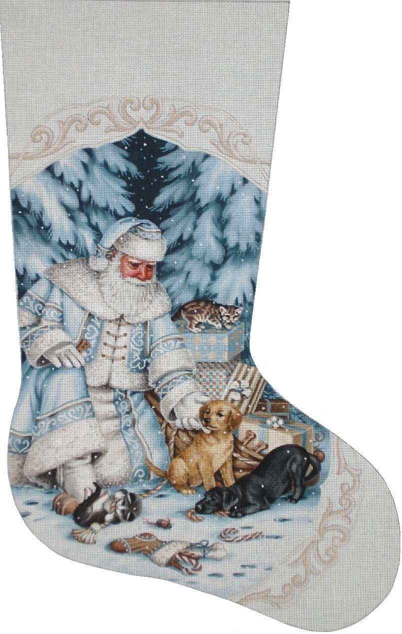LGDAXS455 - Santa Pets & Presents Stocking