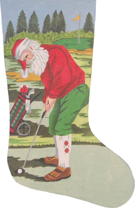 TTAXS150-13 - Golfer Santa Stocking