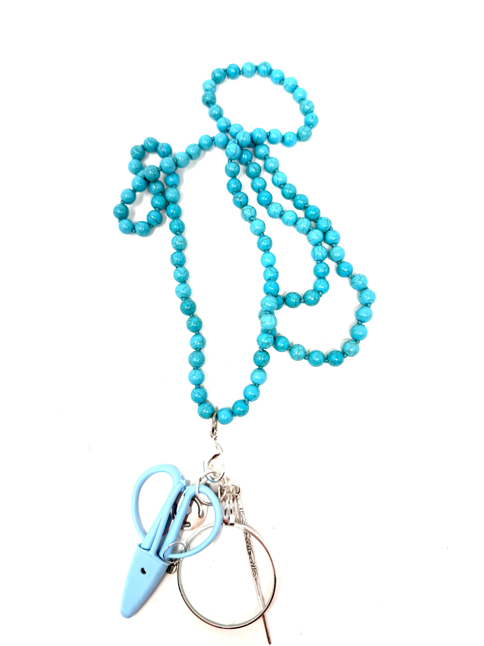 Up Up Chatelaine - Turquoise Beads