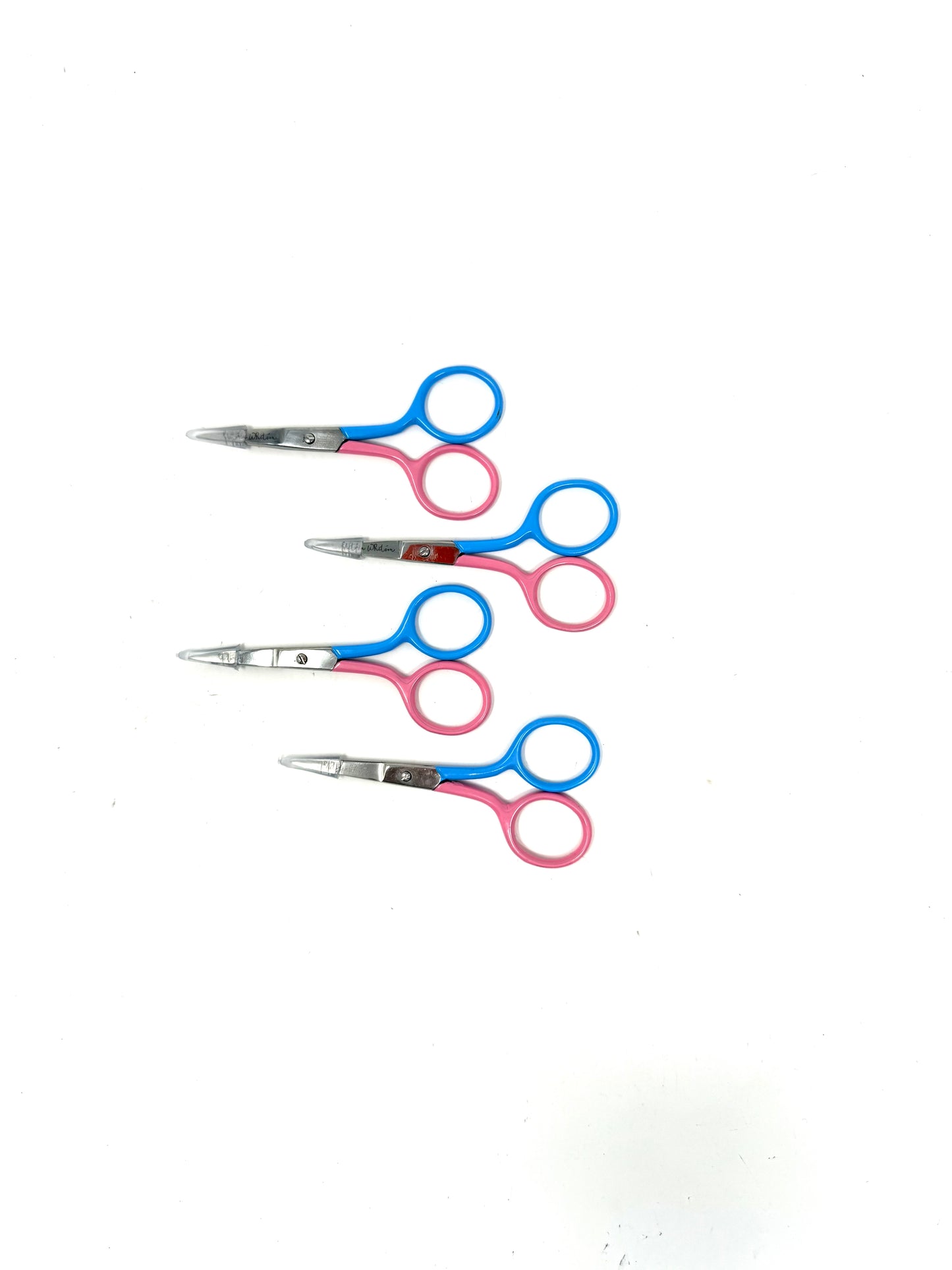 3.5” Striped Scissors in Bahamian Pink & Bimini Blue -Sold in 4 Pieces