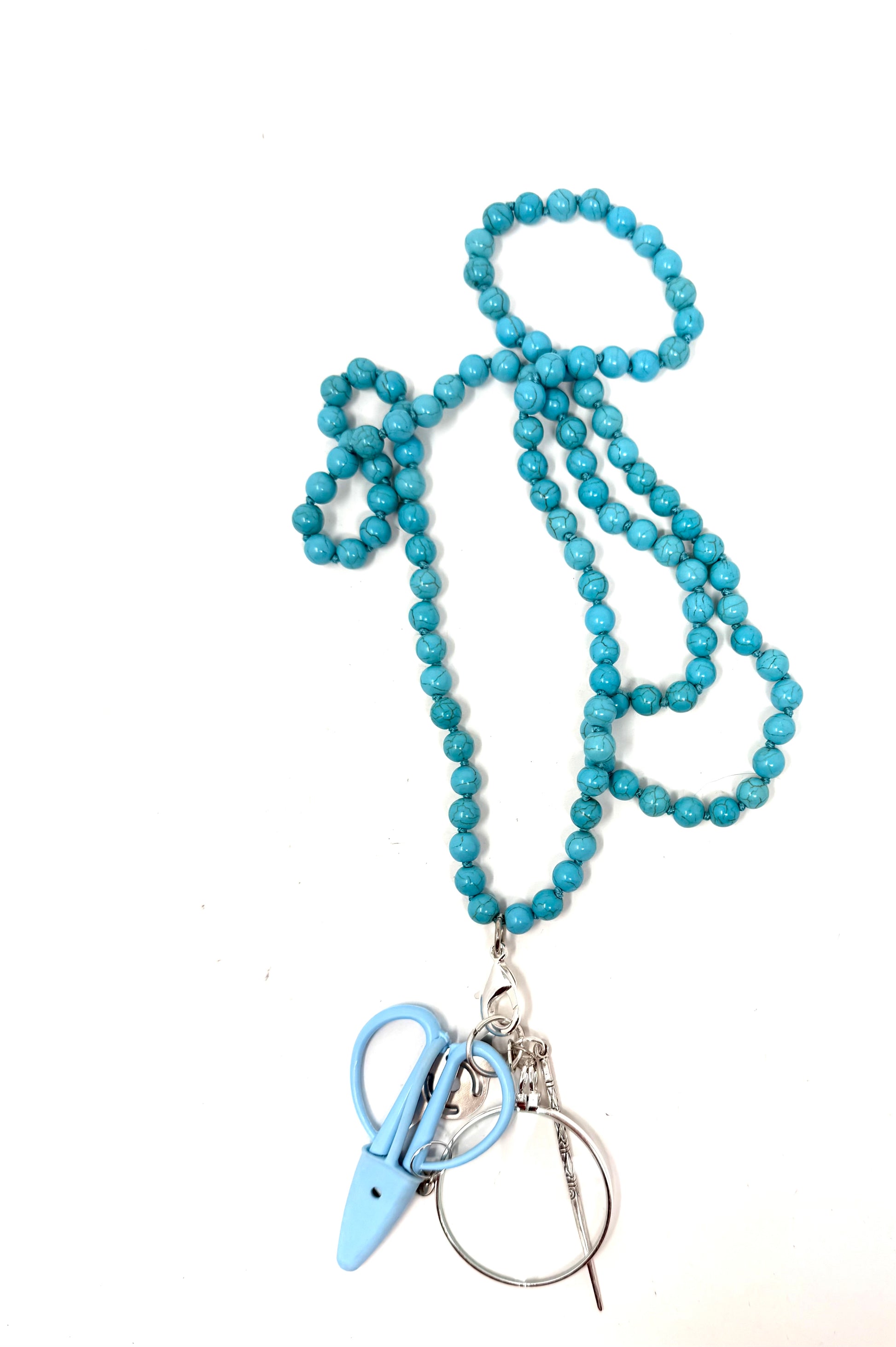 Up Up Chatelaine - Turquoise Beads