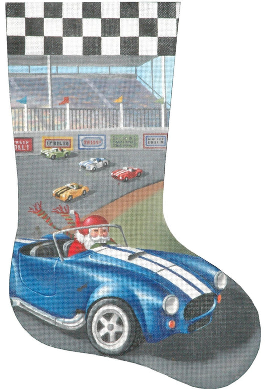 TTAXS262 - Santa in Racing Car Stocking