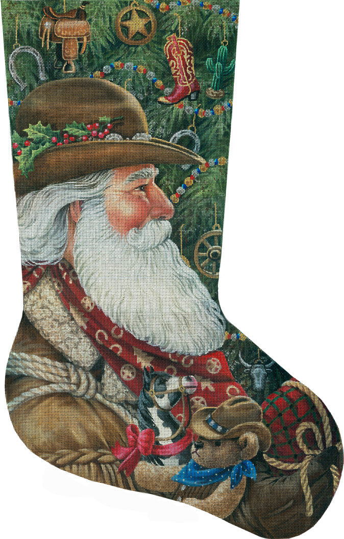 LGDAXS471 - Western Santa Stocking
