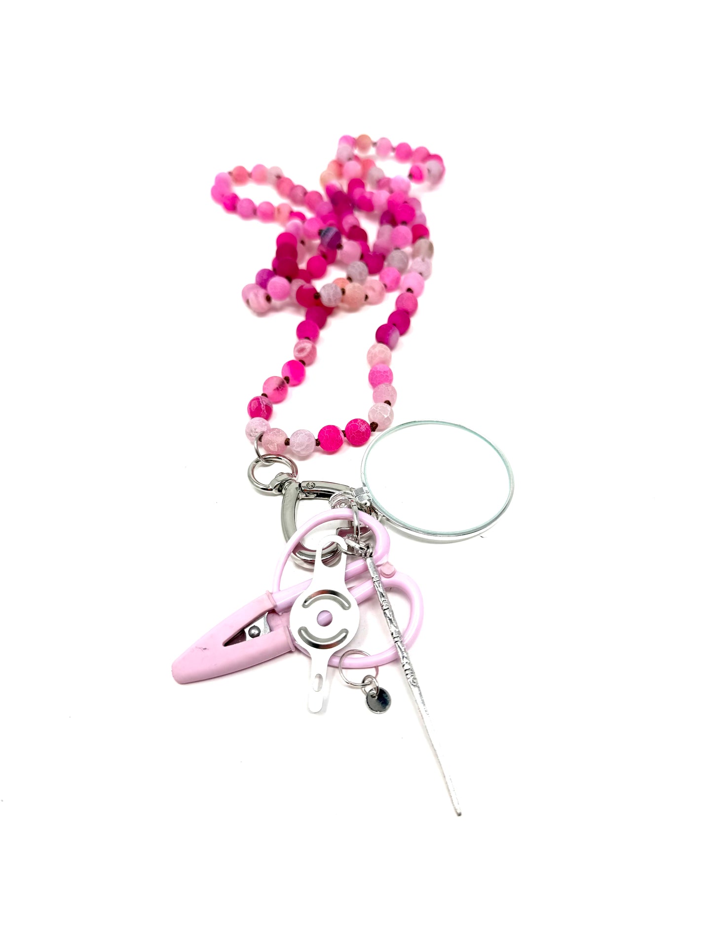 Gemstone Chatelaine - Matte Multi Pink