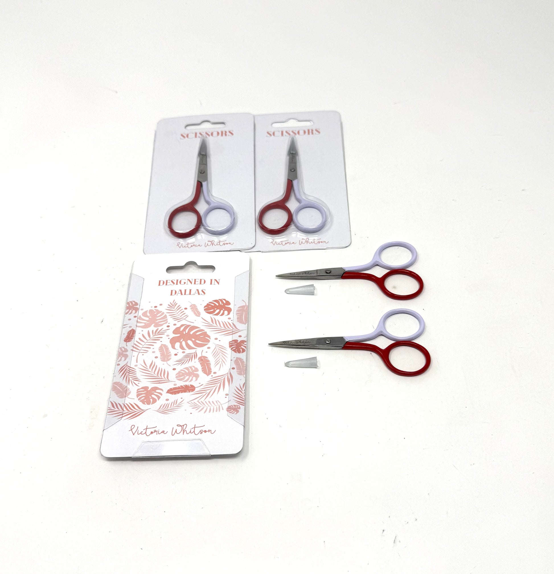 3.5” Striped Scissors in Red & White -Sold in 4 Pieces