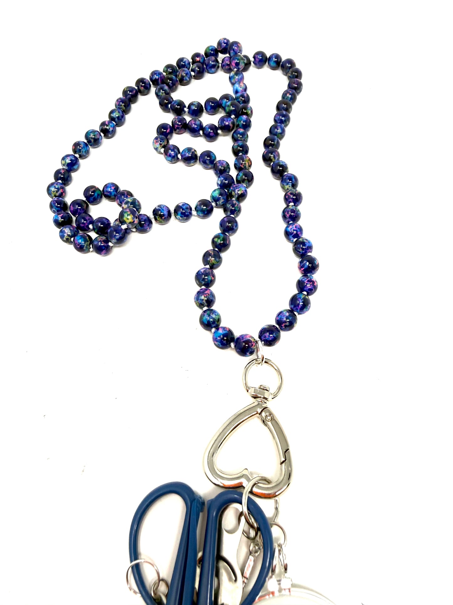 Gemstone Chatelaine - Marbelized Blue