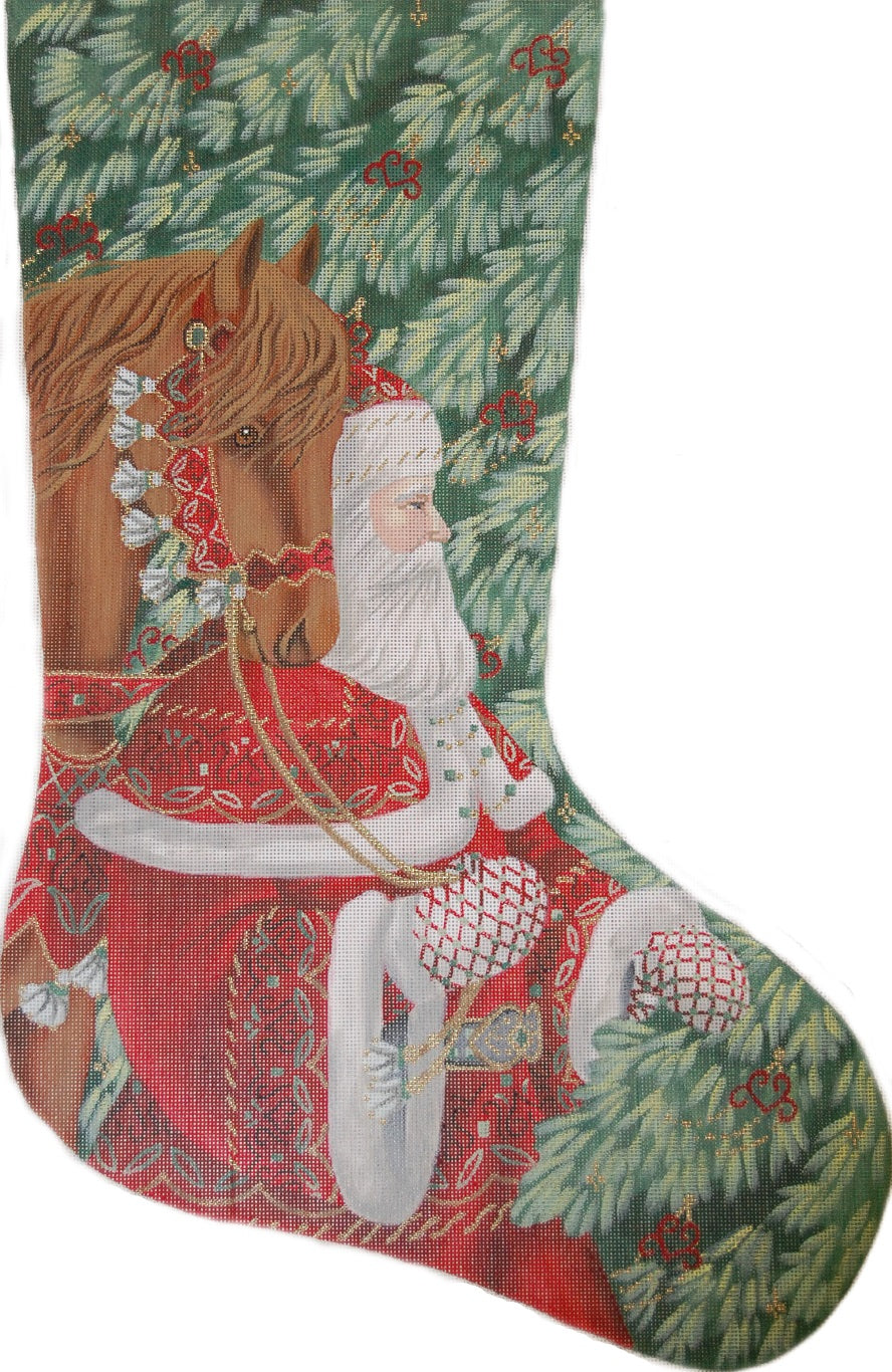 TTAXS463-13 - Santa with Horse Stocking