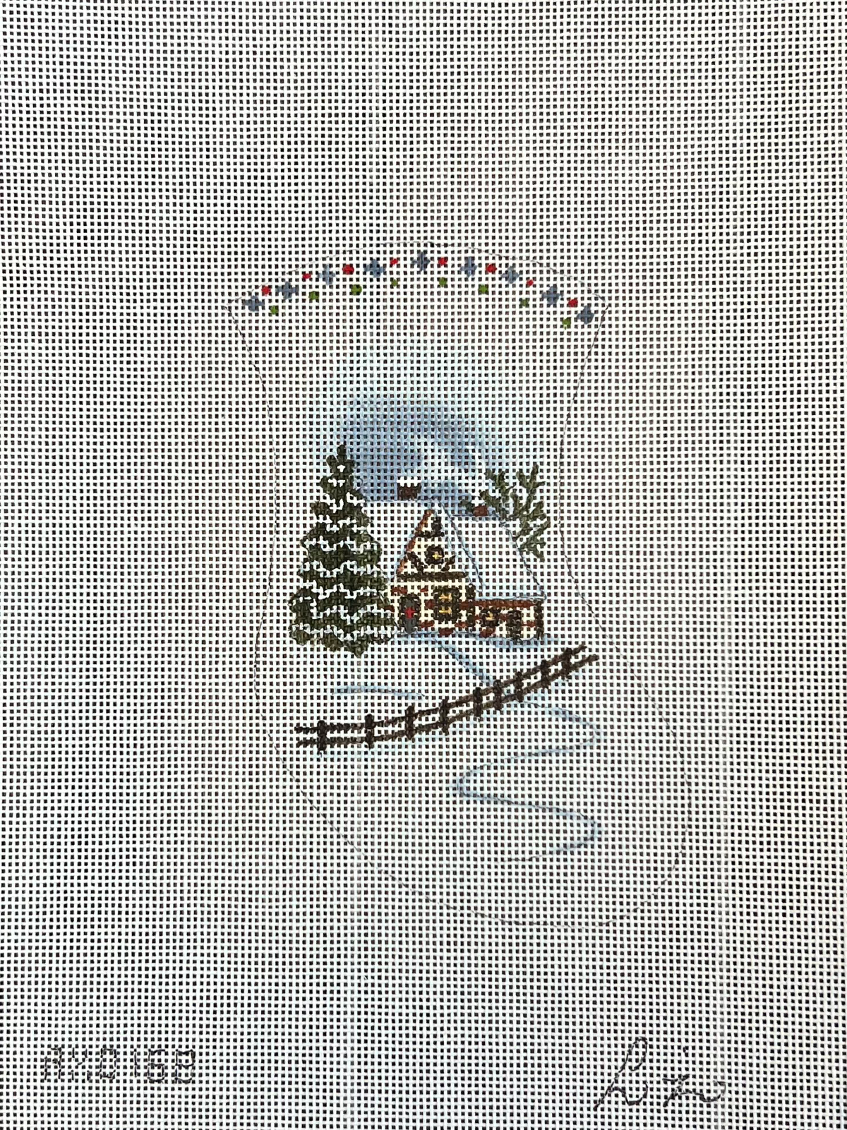 TTAXO168 - Christmas Cottage Mini Stocking