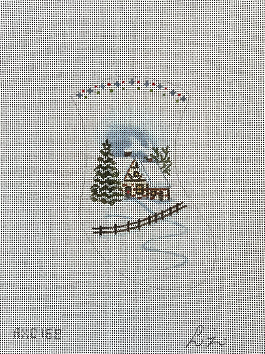 TTAXO168 - Christmas Cottage Mini Stocking