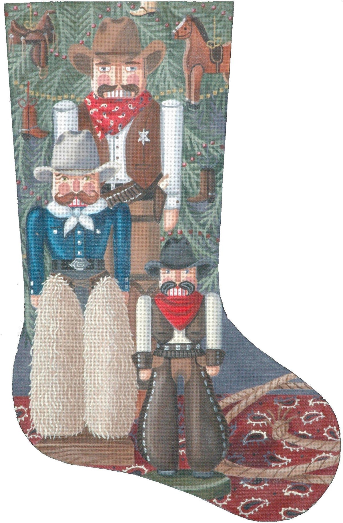 TTAXS260-13 - Cowboy Nutcracker Stocking