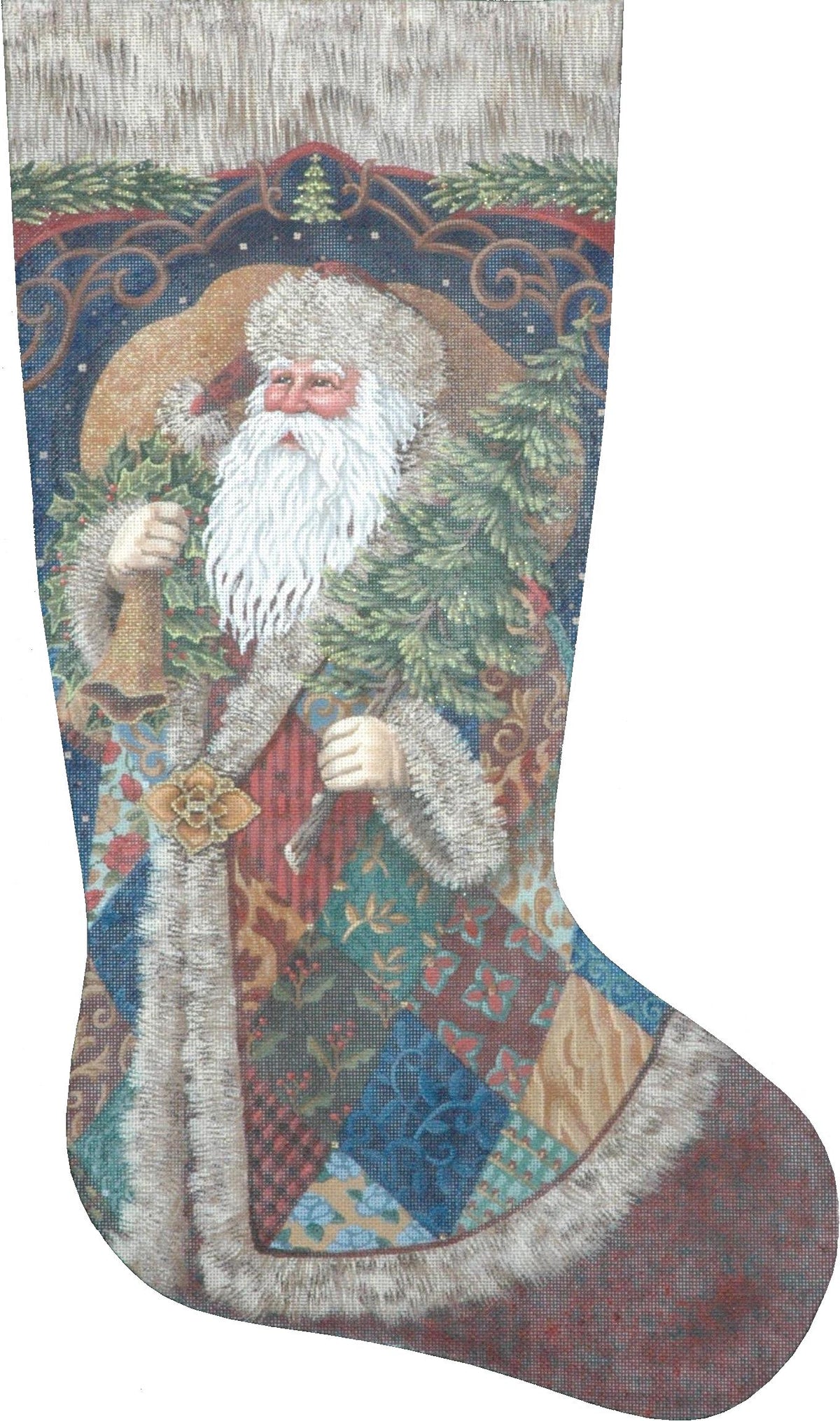 TTAXS402 - Patchwork Santa Stocking