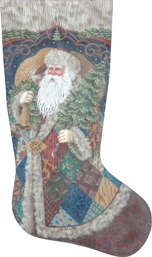 TTAXS402 - Patchwork Santa Stocking