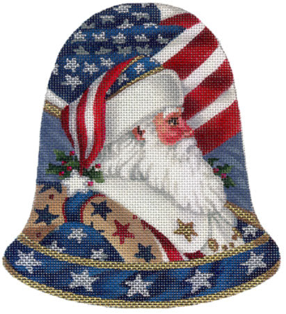 TTOR173 - Patriotic Santa Ornament