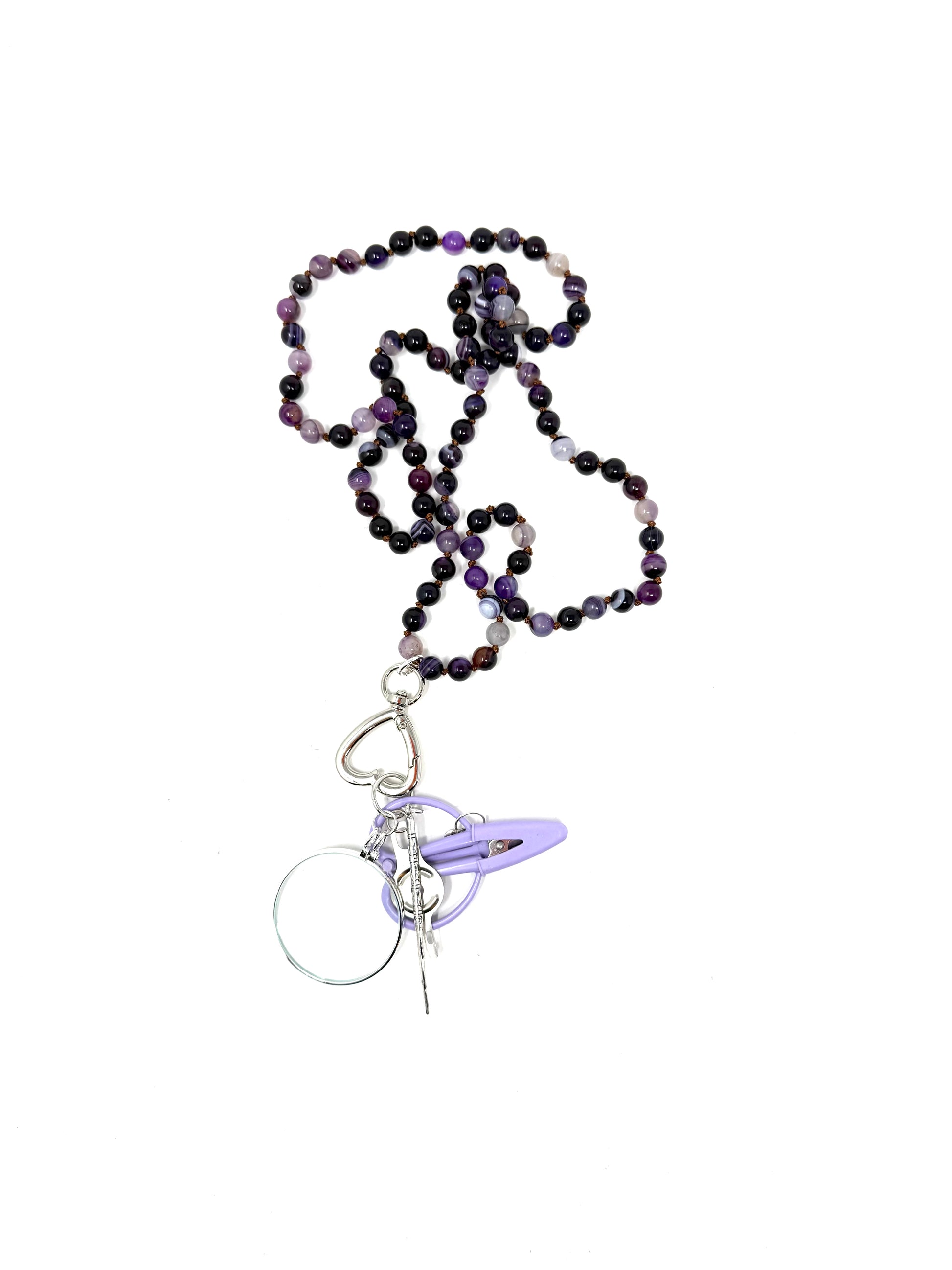 Gemstone Chatelaine - Multi Purple