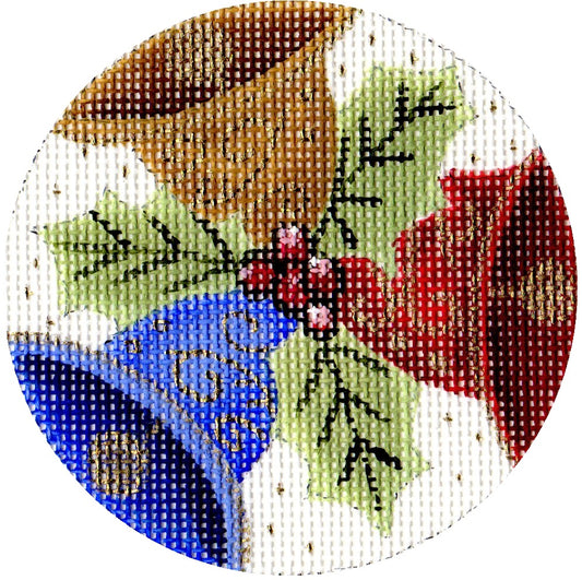 TTOR213 - Bells and Holly Ornament
