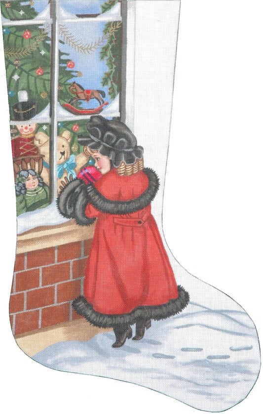 TTAXS220 - Victorian Shopper Girl Stocking
