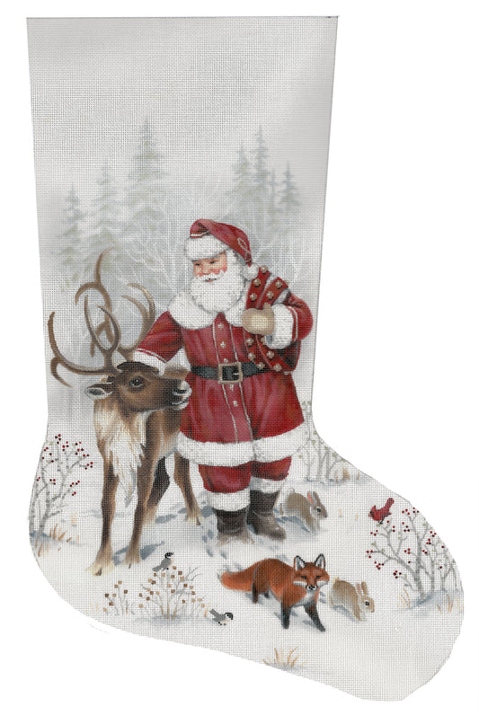 LGDAXS488 - Santa and Reindeer Stocking