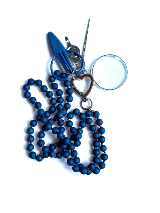 Gemstone Chatelaine - Matte Metallica Blue