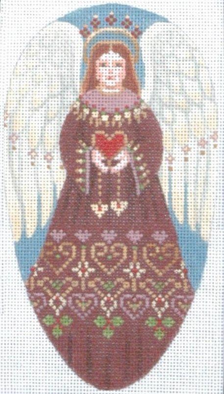 TTOR134 - Angel, Red Christmas Ornament
