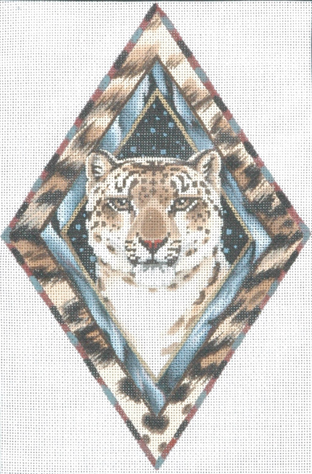TTOR172 - Santa's Snow Leopard Christmas Ornament