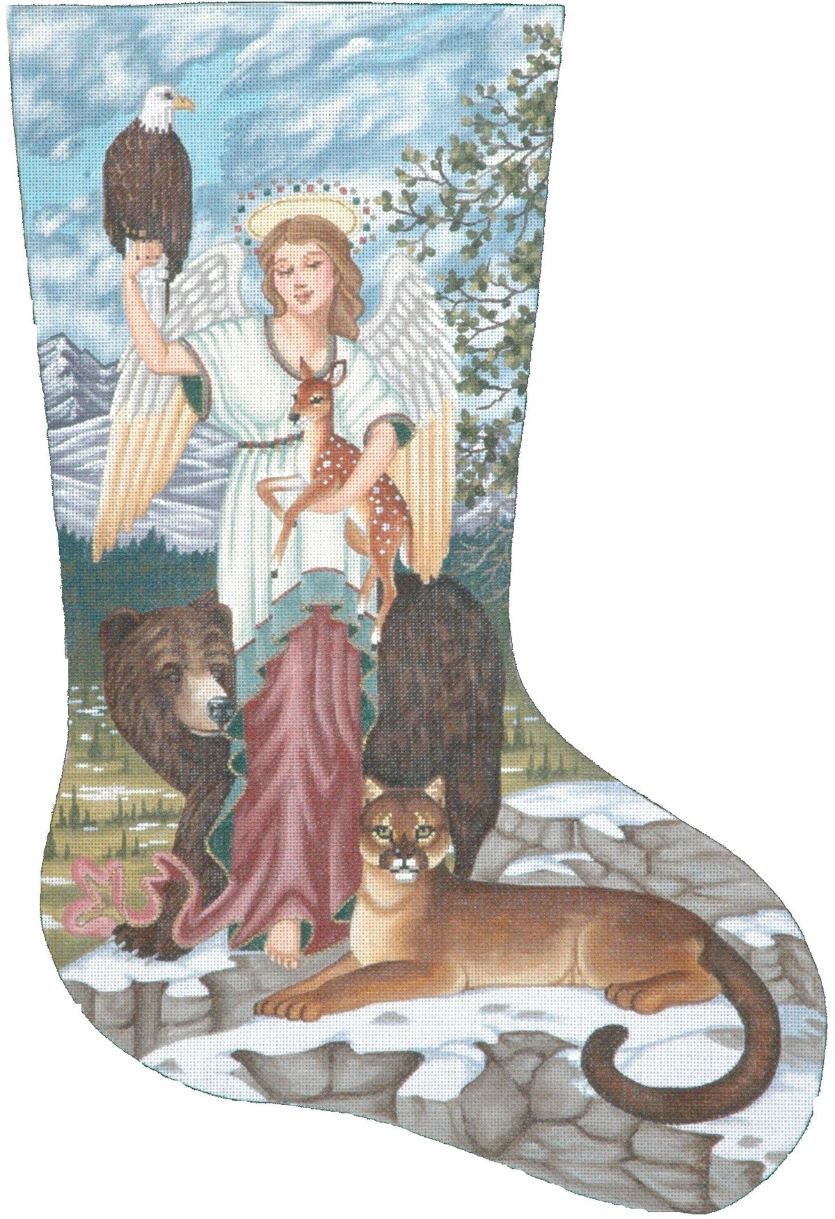 TTAXS276 - Angel & Animals Stocking