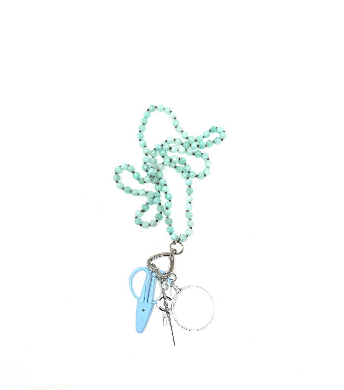 Gemstone Chatelaine - Light Green Turquoise