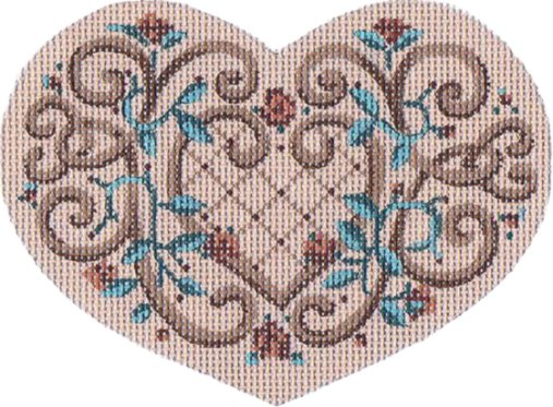 TTASP305 - Victorian Rose Heart