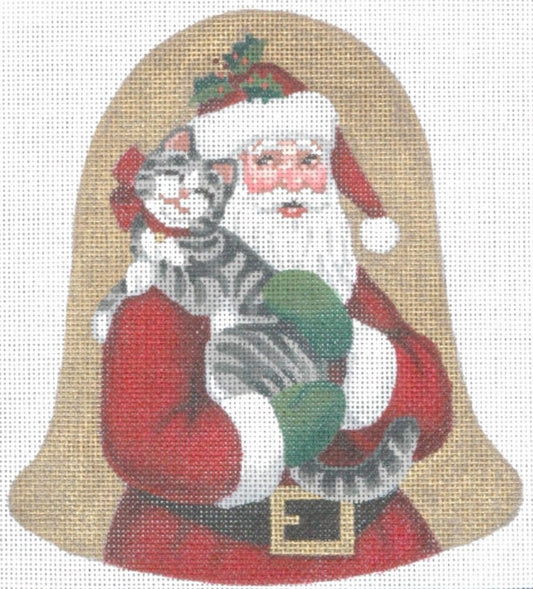 TTOR156 - Santa and Kitty Ornament