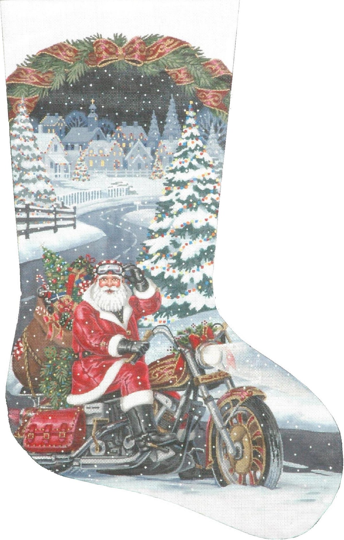 TTAXS326- Santa Biker Stocking
