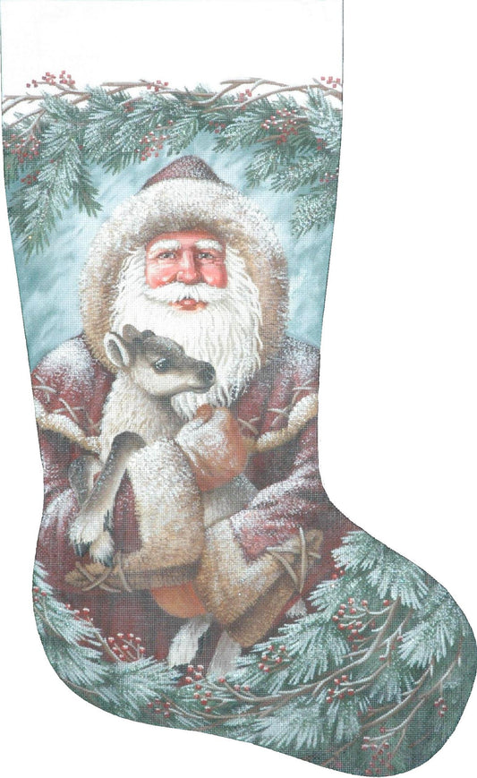 TTAXS409 - Santa and Baby Reindeer Stocking