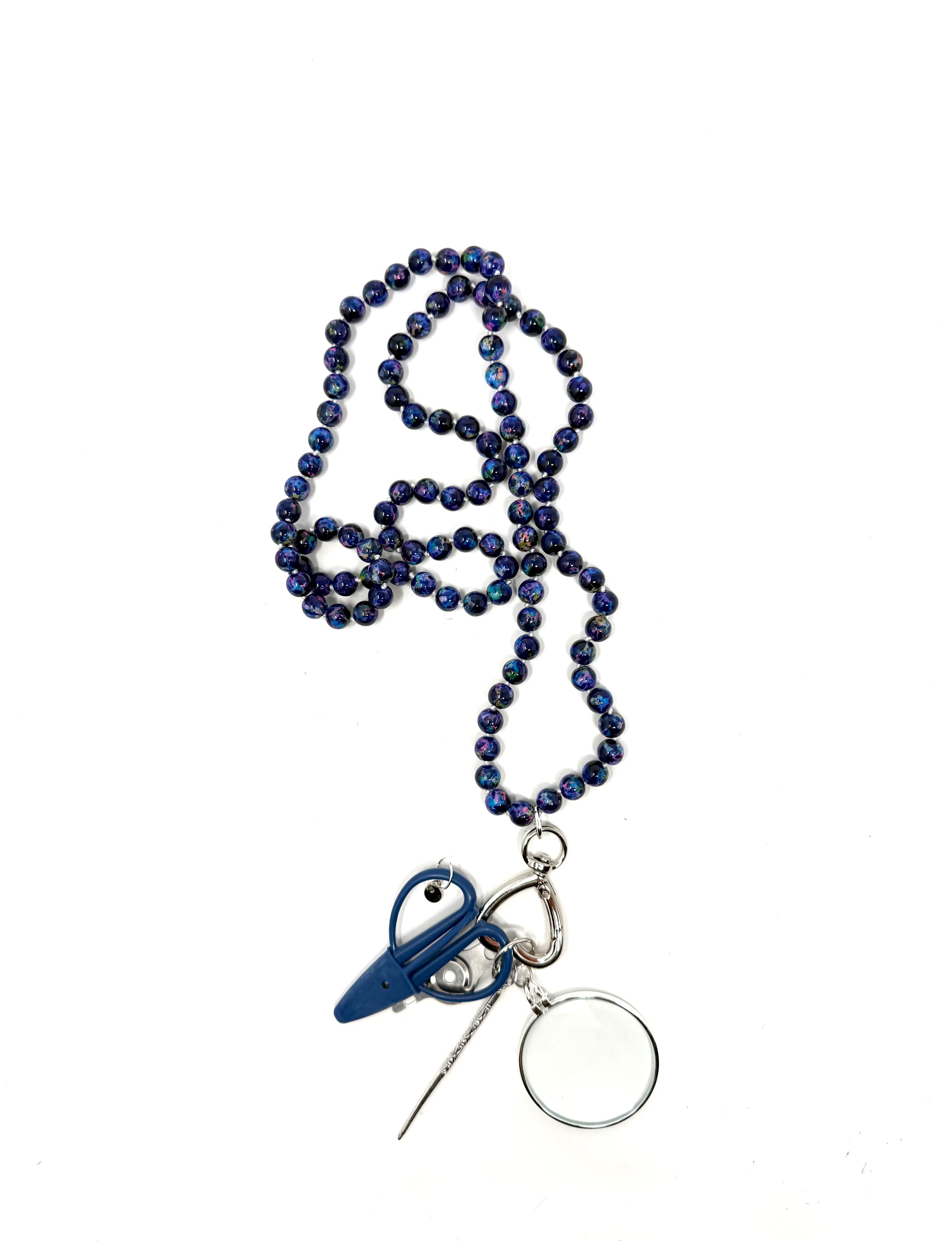 Gemstone Chatelaine - Marbelized Blue