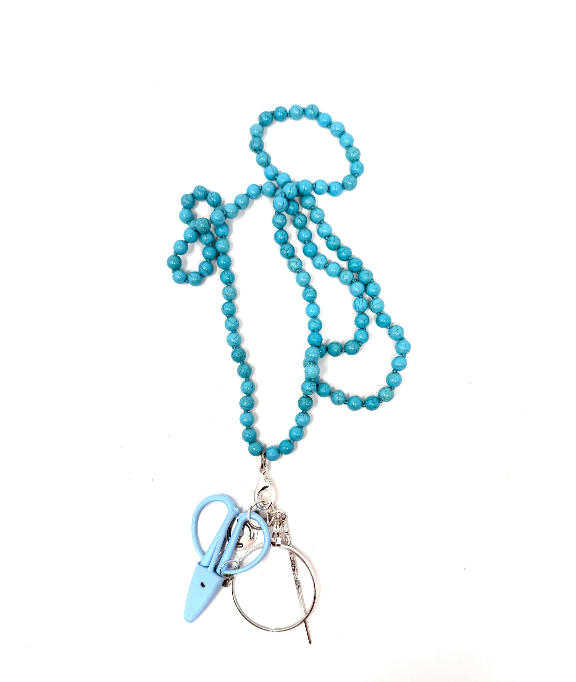 Up Up Chatelaine - Turquoise Beads