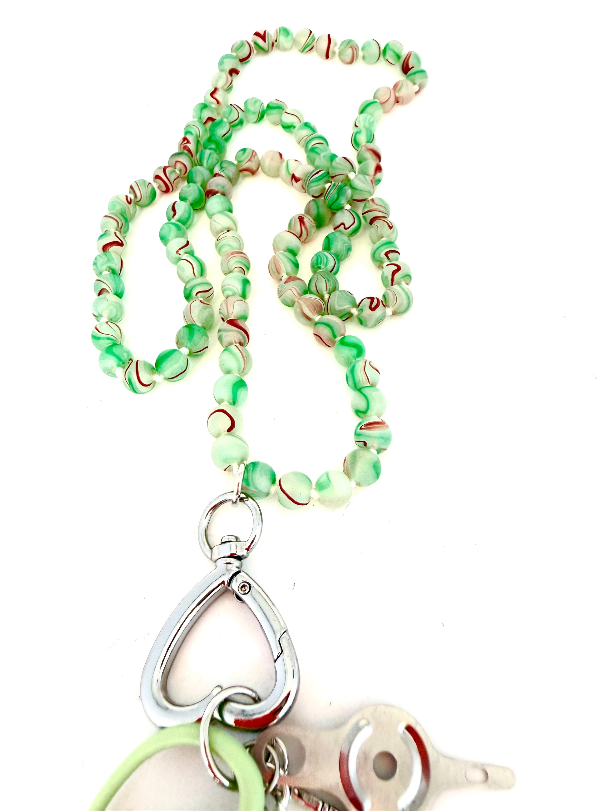 Gemstone Chatelaine - Matte Key Lime Swirl