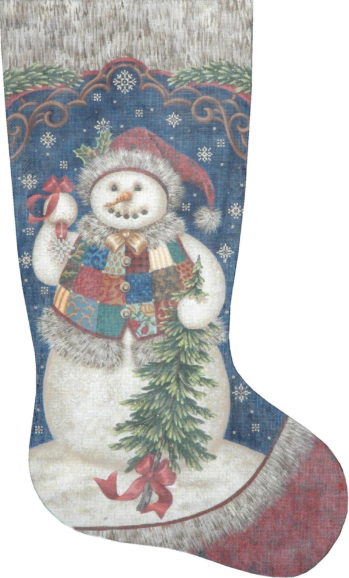 TTAXS404 - Patchwork Snowman Stocking